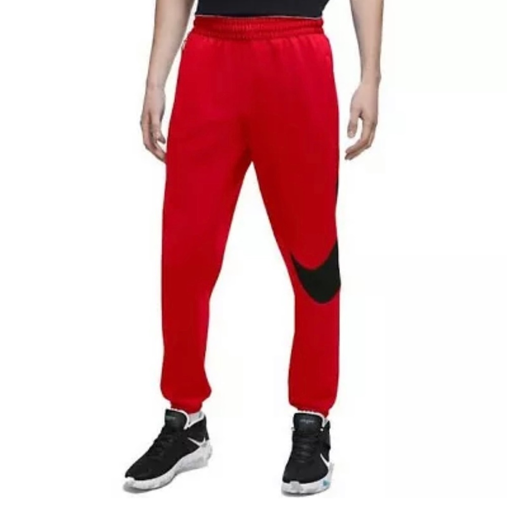 Nike Men’s Therma Dri Fit Pants Red Black CK6613-657 NWT Tall